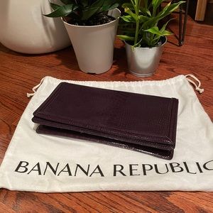 Banana Republic Faux Croc Clutch